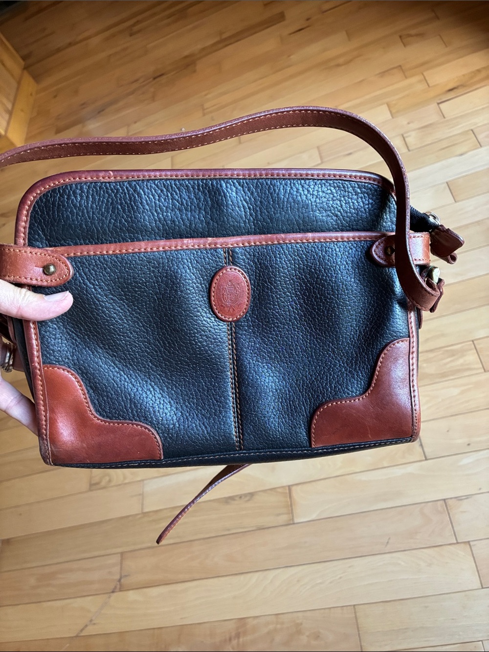 Vintage eighties 80’s leather shoulder bag